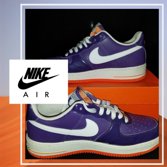 nike air force 1 orange and purple